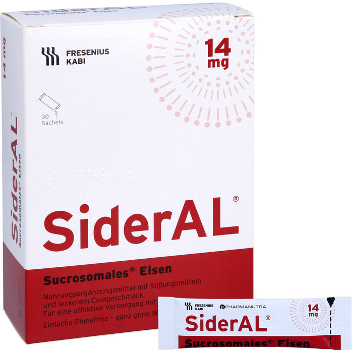 SiderAL Eisen 14mg Cola Sachets, 30 pcs. Sachets