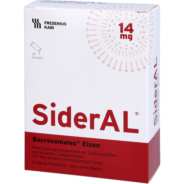 SiderAL Eisen 14mg Cola Sachets, 30 pcs. Sachets