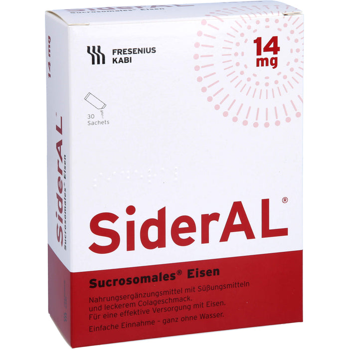 SiderAL Eisen 14mg Cola Sachets, 30 pcs. Sachets