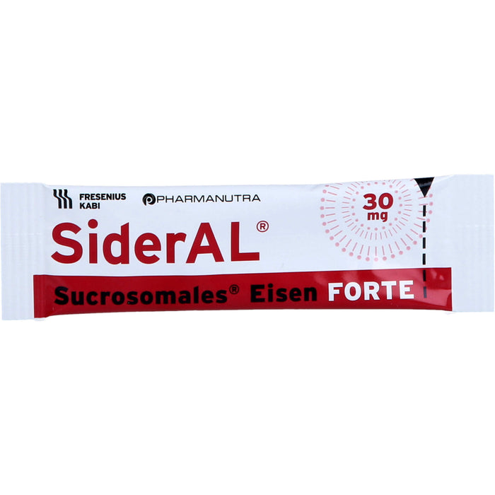 SiderAL Eisen forte 30 mg Zitrusfrucht bei erhöhtem Eisenbedarf in der Schwangerschaft, 30 St. Beutel