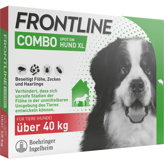 FRONTLINE COMBO Spot on gegen Flöhe und Zecken Hund XL über 40 kg, 3 pcs. Ampoules