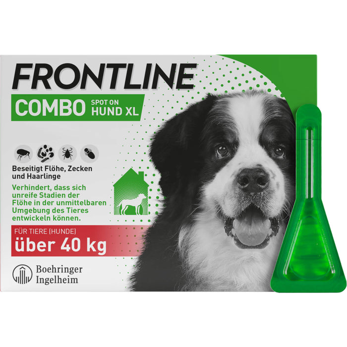 FRONTLINE COMBO Spot on gegen Flöhe und Zecken Hund XL über 40 kg, 3 pcs. Ampoules