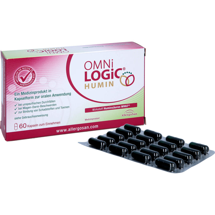 OMNI LOGIC Humin Kapseln bei Magen-Darm-Beschwerden, 60 pcs. Capsules