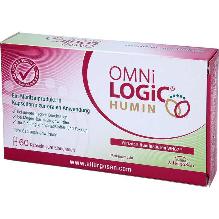 OMNI LOGIC Humin Kapseln bei Magen-Darm-Beschwerden, 60 pcs. Capsules
