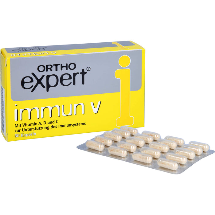 Orthoexpert Immun V Kapseln mit Vitamin A, D und C zur Unterstützung des Immunsystems, 60 St. Kapseln