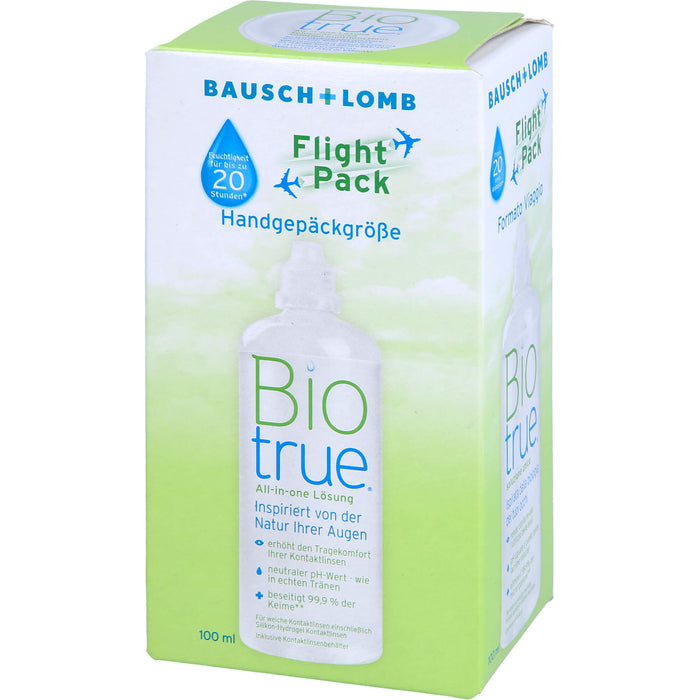Biotrue Flight Pack All-in-one Kontaktlinsenlösung, 100 ml Solution