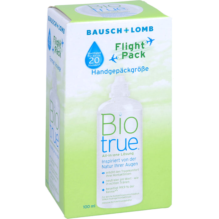 Biotrue Flight Pack All-in-one Kontaktlinsenlösung, 100 ml Lösung