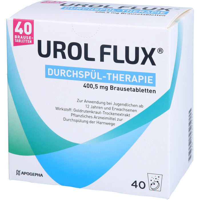 UROL FLUX Durchspül-Therapie 400,5 mg Brausetabletten, 40 pc Comprimés effervescents