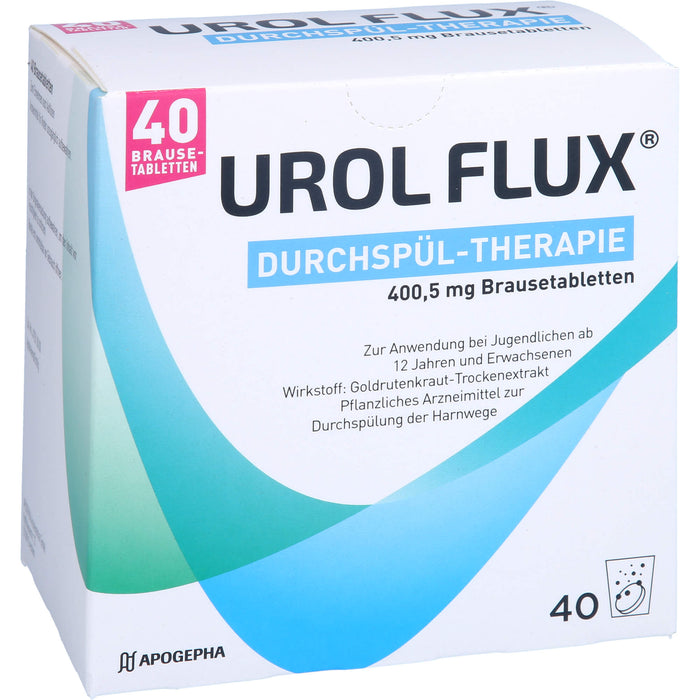 UROL FLUX Durchspül-Therapie 400,5 mg Brausetabletten, 40 pc Comprimés effervescents