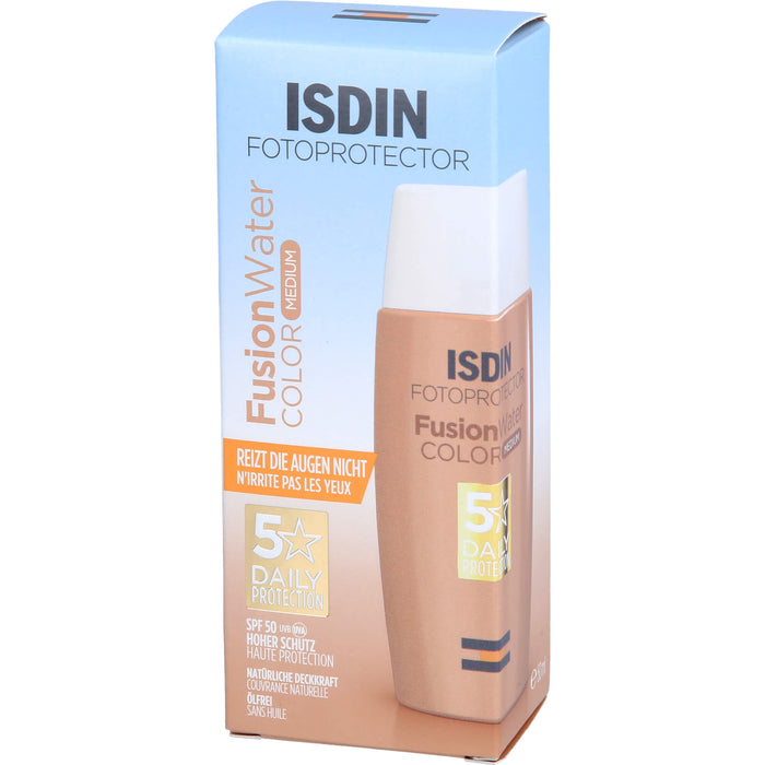 ISDIN Fusion Water Magic Medium LSF 50 getönter Sonnenschutz für das Gesicht, 50 ml Creme