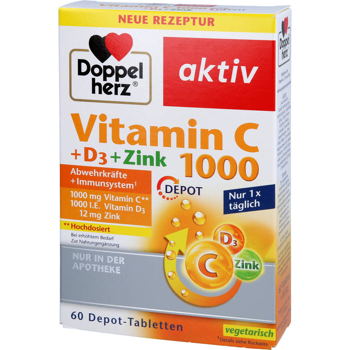 Doppelherz Vit C 1000+d3+z, 60 St TAB