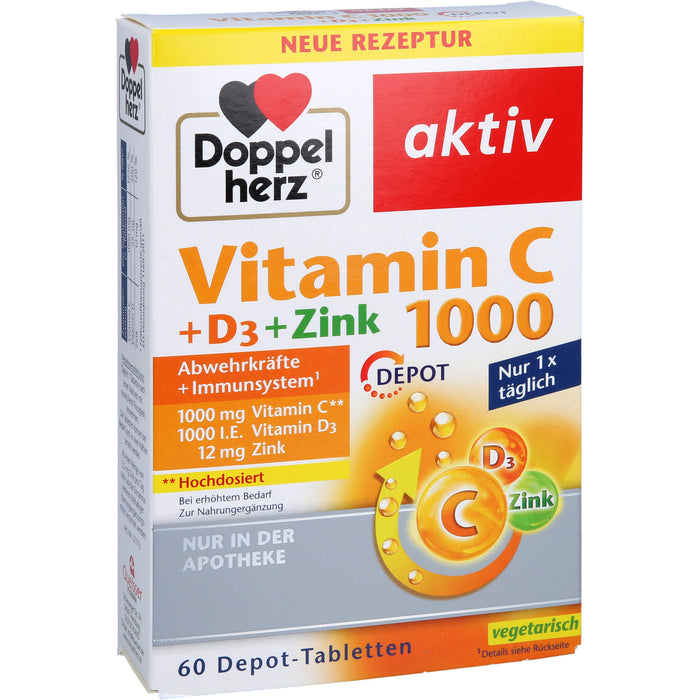 Doppelherz Vit C 1000+d3+z, 60 St TAB