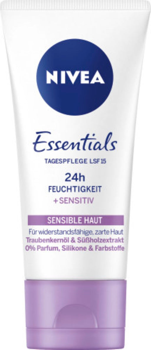 NIVEA Beruhigende Tagespfl 24h Feucht Sen Hau LF15, 50 ml Creme