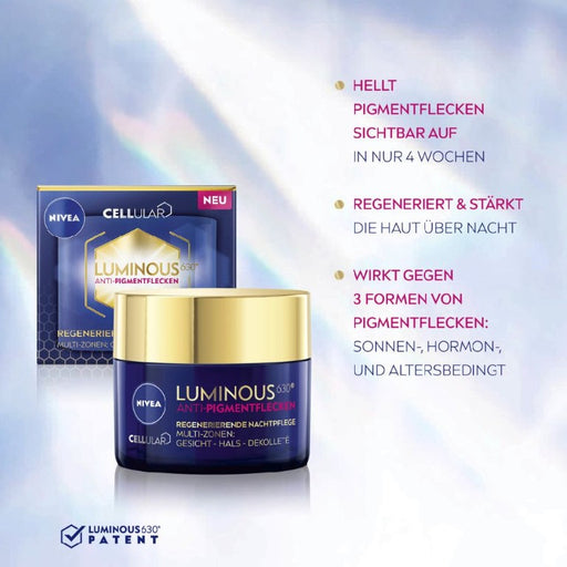NIVEA Cellular Lumi 630 An Pigm Regene Nacht 5, 50 ml Creme