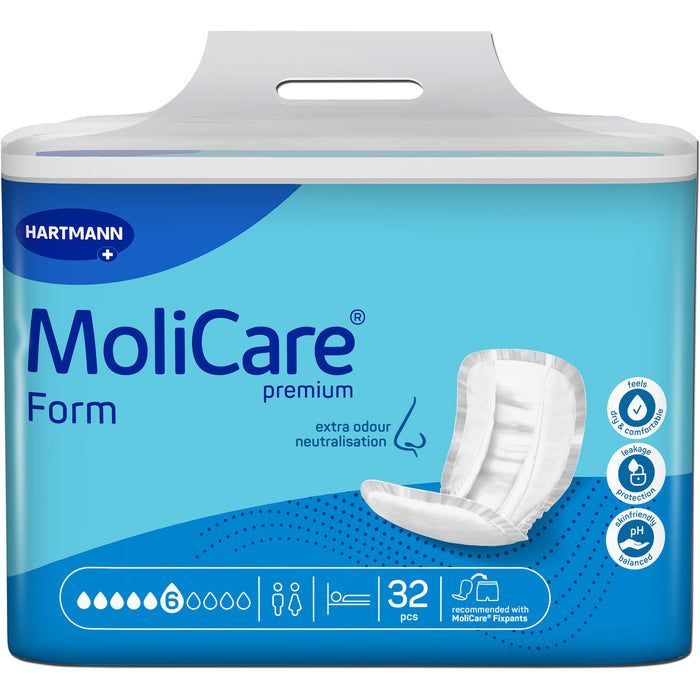 MoliCare Premium Form 6 Tropfen Inkontinenzeinlagen, 32 St. Einlagen