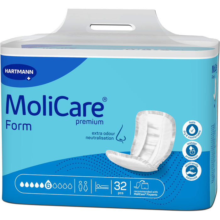 MoliCare Premium Form 6 Tropfen Inkontinenzeinlagen, 32 St. Einlagen