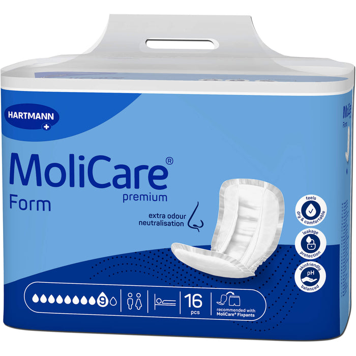 MoliCare Premium Form 9 Tropfen Inkontinenzeinlagen, 16 pcs. Insoles