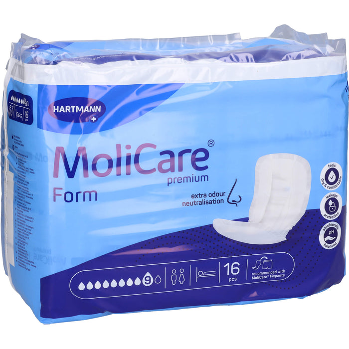 MoliCare Premium Form 9 Tropfen Inkontinenzeinlagen, 16 St. Einlagen