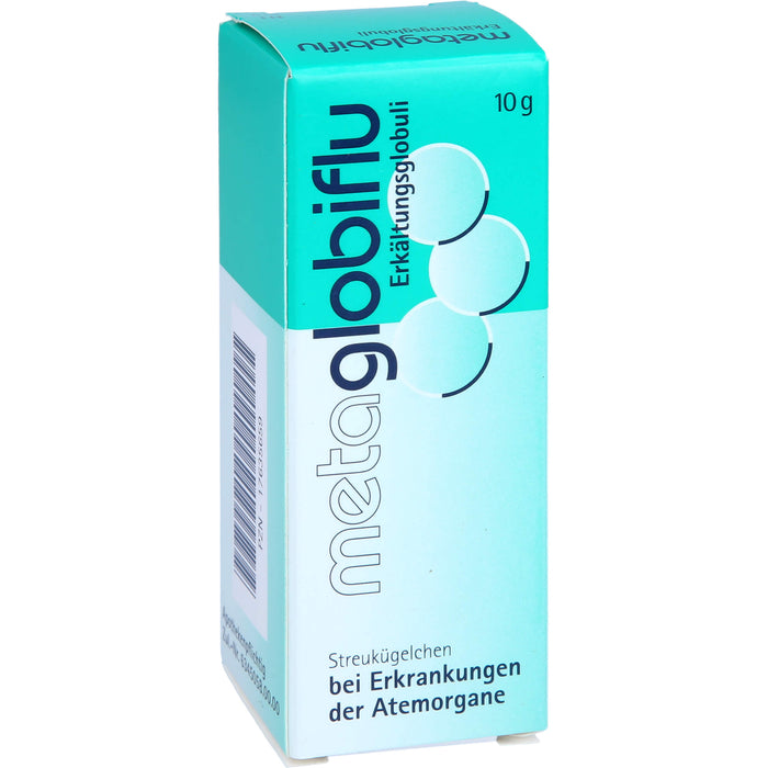 Metaglobiflu Globuli bei Erkrankungen der Atemorgane, 10 g Globuli