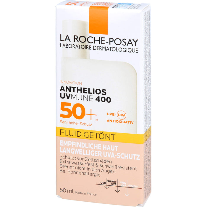 La Roche-Posay Anthelios Invisible Fluid Getönt LSF 50+ für empfindliche Haut, 50 ml Solution