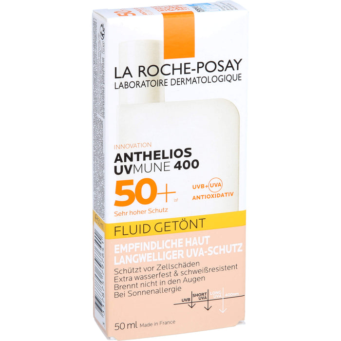 La Roche-Posay Anthelios Invisible Fluid Getönt LSF 50+ für empfindliche Haut, 50 ml Lösung
