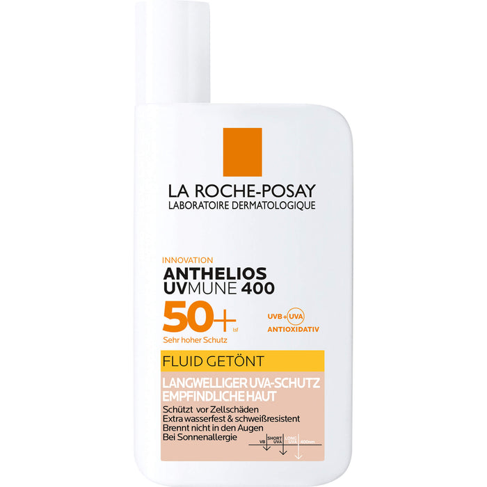 La Roche-Posay Anthelios Invisible Fluid Getönt LSF 50+ für empfindliche Haut, 50 ml Solution