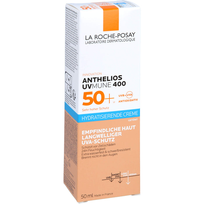 La Roche-Posay Anthelios hydratisierende getönte BB-Creme UVMune 400 LSF 50+ für empfindliche Haut, 50 ml Cream