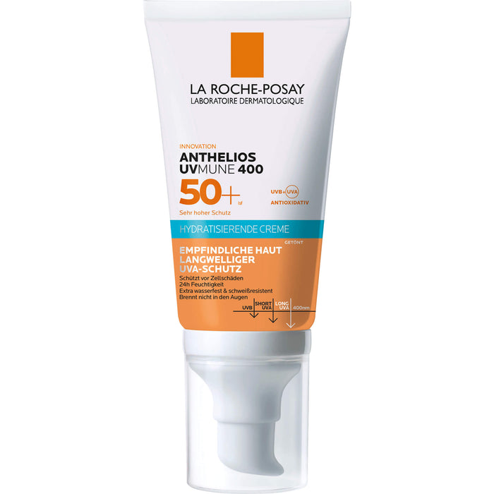 La Roche-Posay Anthelios hydratisierende getönte BB-Creme UVMune 400 LSF 50+ für empfindliche Haut, 50 ml Cream