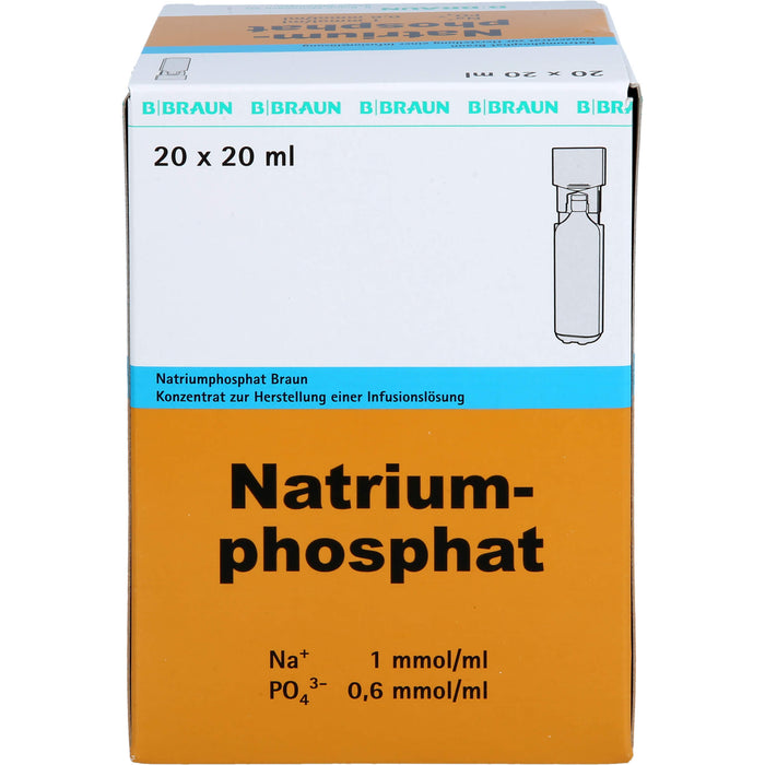 Natriumphosphat Braun Konzentrat zur Herstellung einer Infusionslösung, Mini-Plasco, 20X20 ml IFK