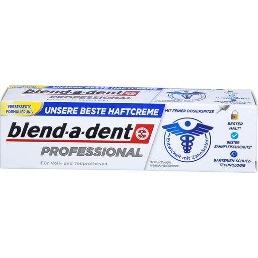Blend-a-dent Professional Haftcreme für Voll- und Teilprothesenträger, 40 g Creme