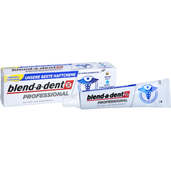 Blend-a-dent Professional Haftcreme für Voll- und Teilprothesenträger, 40 g Crème