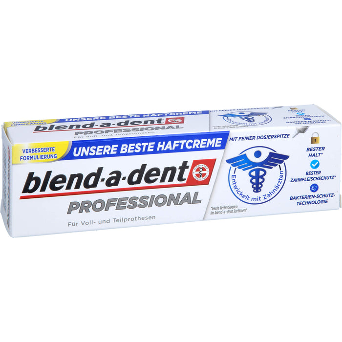Blend-a-dent Professional Haftcreme für Voll- und Teilprothesenträger, 40 g Crème