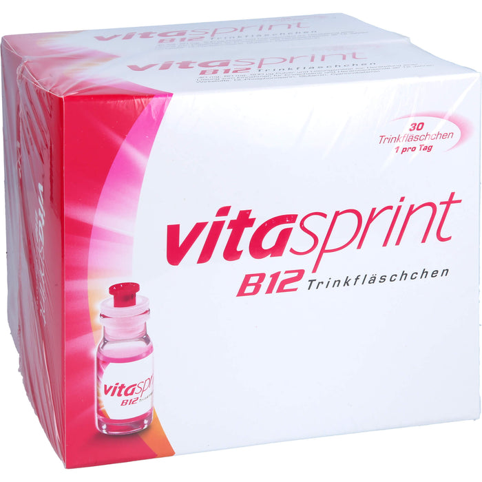 Vitasprint B12 Trinkfläschchen mit Vitamin B12 für mehr Energie, 60 pcs. Drinking bottle