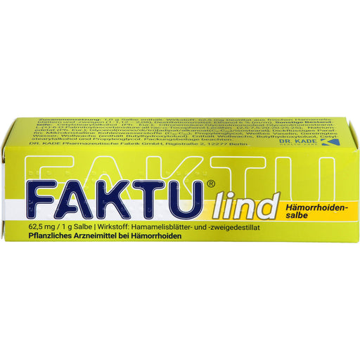 FAKTU lind Hämorrhoidensalbe, 25 g Salbe