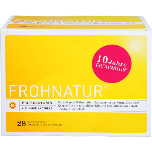 FROHNATUR Pro Serotonin Trinkfläschchen mit Kapseln, 28 St. Tagesportionen
