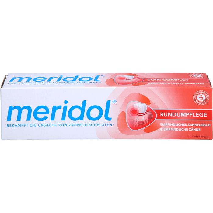 Meridol Zahnfleisch-Rundumpflege Zahnpasta für empfindliches Zahnfleisch & Zähne, 75 ml Zahncreme