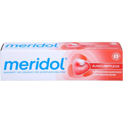 Meridol Zahnfleisch-Rundumpflege Zahnpasta für empfindliches Zahnfleisch & Zähne, 75 ml Zahncreme