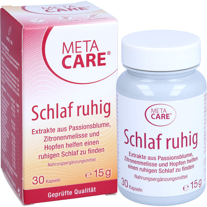 META-CARE Schlaf ruhig Kapseln helfen einen ruhigen Schlaf zu finden, 30 pcs. Capsules