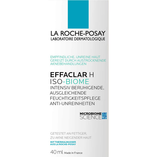 La Roche-Posay Effaclar H  Iso-Biome intensiv beruhigende Feuchtigkeitspflege gegen Unreinheiten, 40 ml Creme
