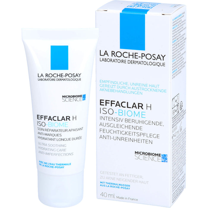 La Roche-Posay Effaclar H  Iso-Biome intensiv beruhigende Feuchtigkeitspflege gegen Unreinheiten, 40 ml Cream