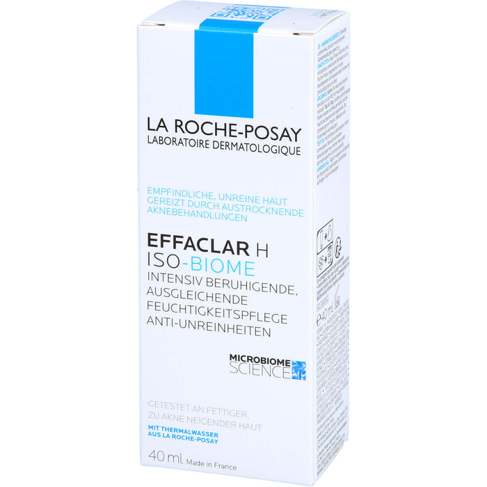 La Roche-Posay Effaclar H  Iso-Biome intensiv beruhigende Feuchtigkeitspflege gegen Unreinheiten, 40 ml Creme