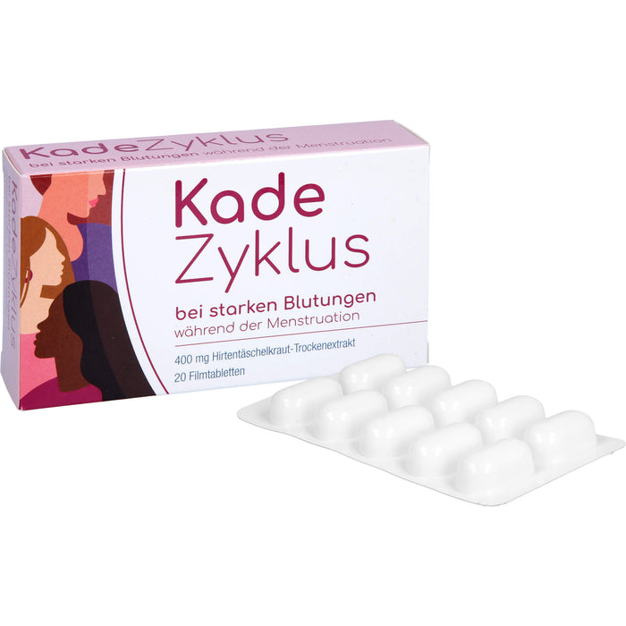 KadeZyklus bei starken Blutungen während der Menstruation 400 mg Filmtabletten, 20 pc Tablettes