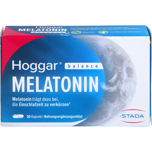 Hoggar balance Melatonin Kapseln zum Verkürzen der Einschlafzeit, 30 St. Kapseln