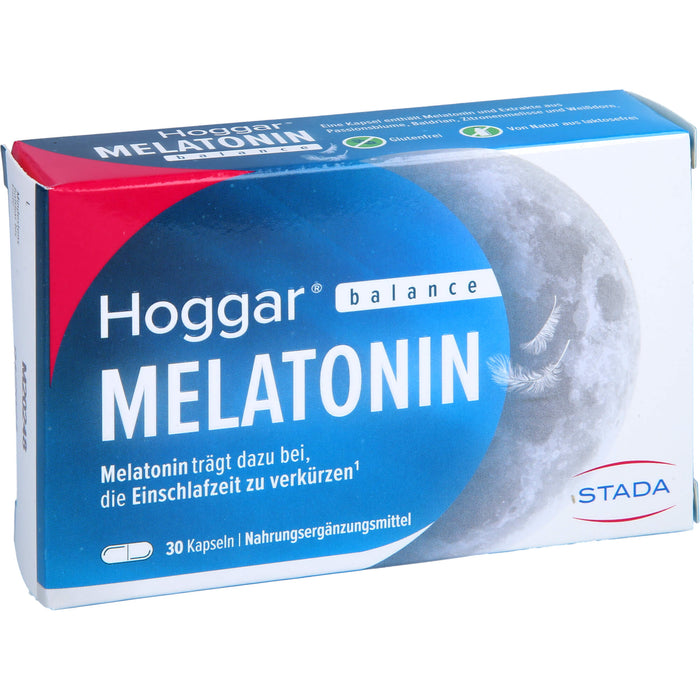 Hoggar balance Melatonin Kapseln zum Verkürzen der Einschlafzeit, 30 St. Kapseln