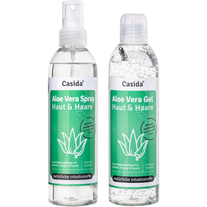 Aloe Vera Gel + Aloe Vera Spray Set, 2X200 ml 