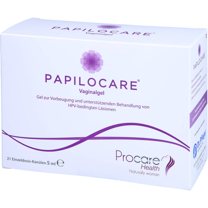 Papilocare Vaginalgel bei HPV-bedingten Läsionen, 21 pc Récipients à dose unique