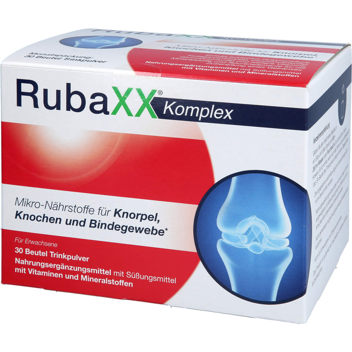 RubaXX Komplex Trinkpulver für Knorpel, Knochen und  Bindegewebe, 30 pc Sachets