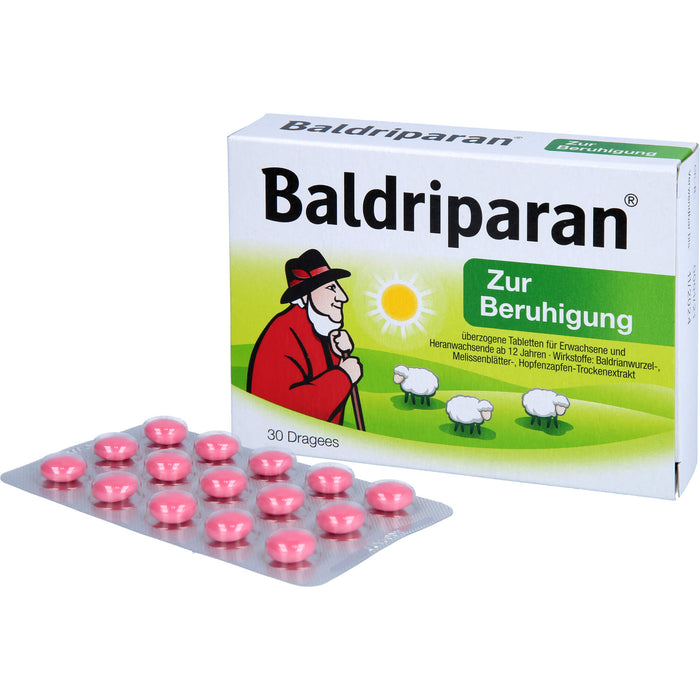 Baldriparan Dragees zur Beruhigung, 30 pcs. Dragées