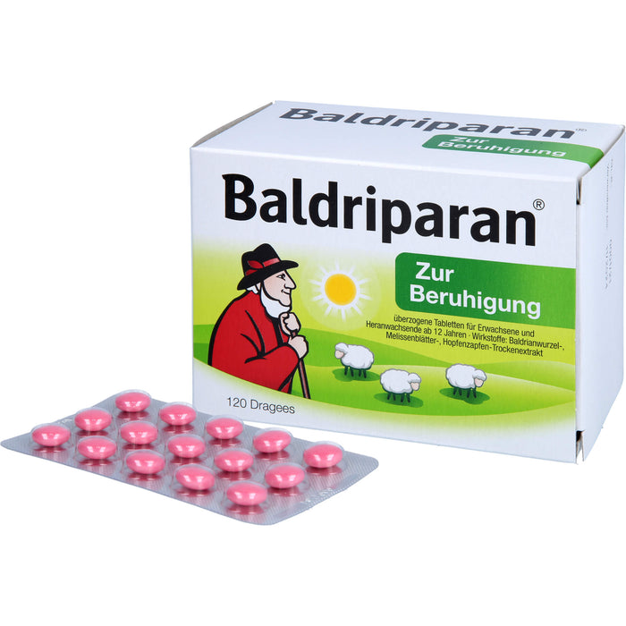 Baldriparan Dragees zur Beruhigung, 120 pcs. Dragées