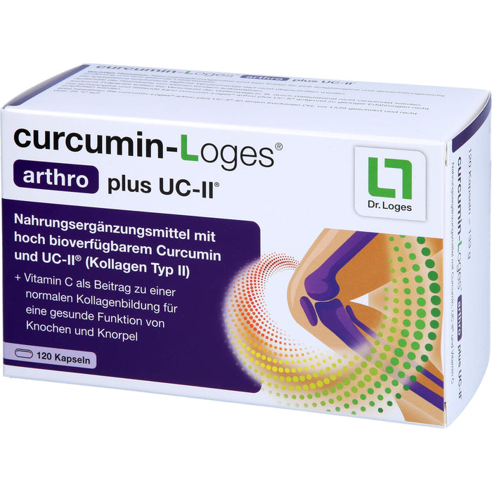 Curcumin-Loges Arthro plus UC-II Kapseln, 120 St. Kapseln